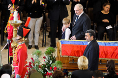 رییس جمهور در مراسم وداع و بزرگداشت هوگوچاوز